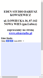 Mobile Screenshot of edenstudio.com.pl
