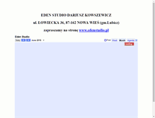 Tablet Screenshot of edenstudio.com.pl